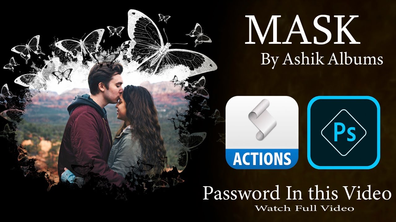Apply Mask In Single Click || Download Action Free || Ashik Albums