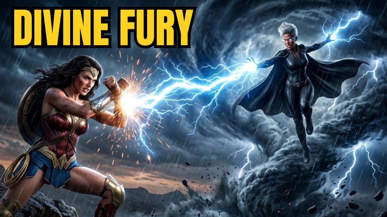 Wonder Woman Vs Storm | Epic Superpower Battles