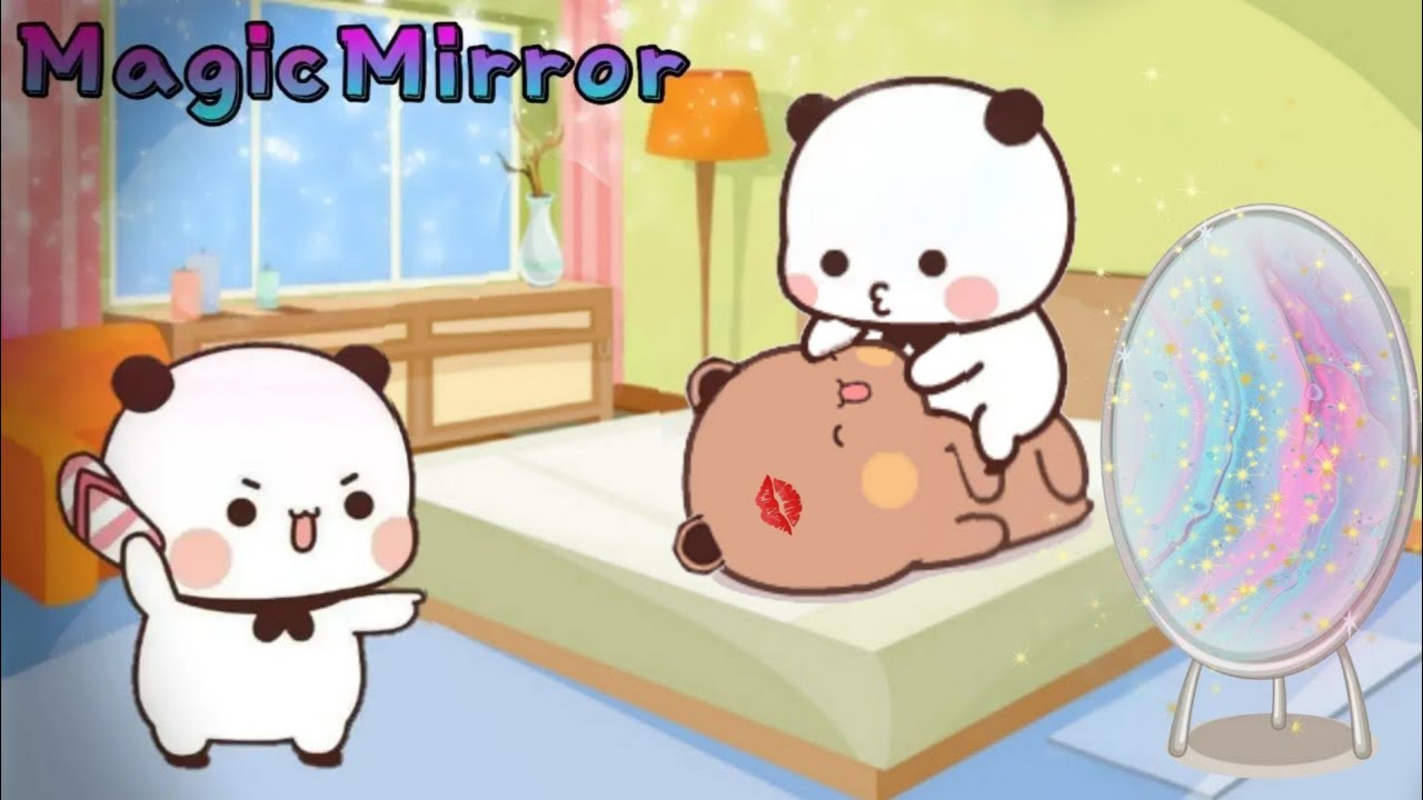 Magic Mirror 🪞🪄 |Bubu Clone tries to Kiss Dudu😱| |Peach Goma| |Bubu Dudu| |Milk Mocha Bear|