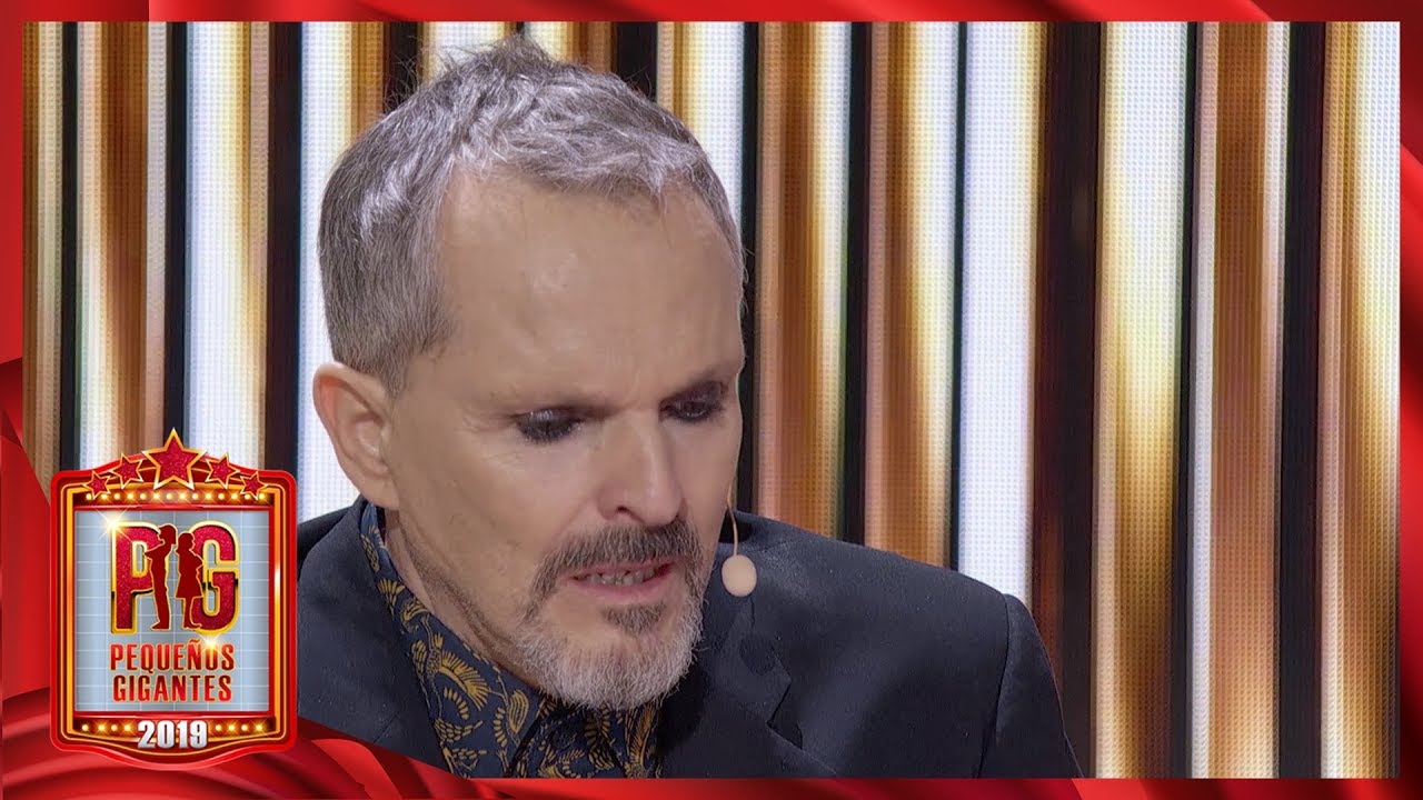 Miguel Bosé rompe en llanto tras la interpretación de Kevin | Pequeños Gigantes 2019