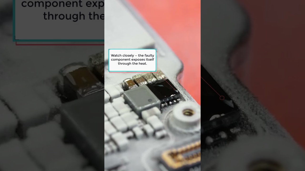 No thermal camera? No problem. Let powder trace the fault. #circuit#shorts#repair#fix