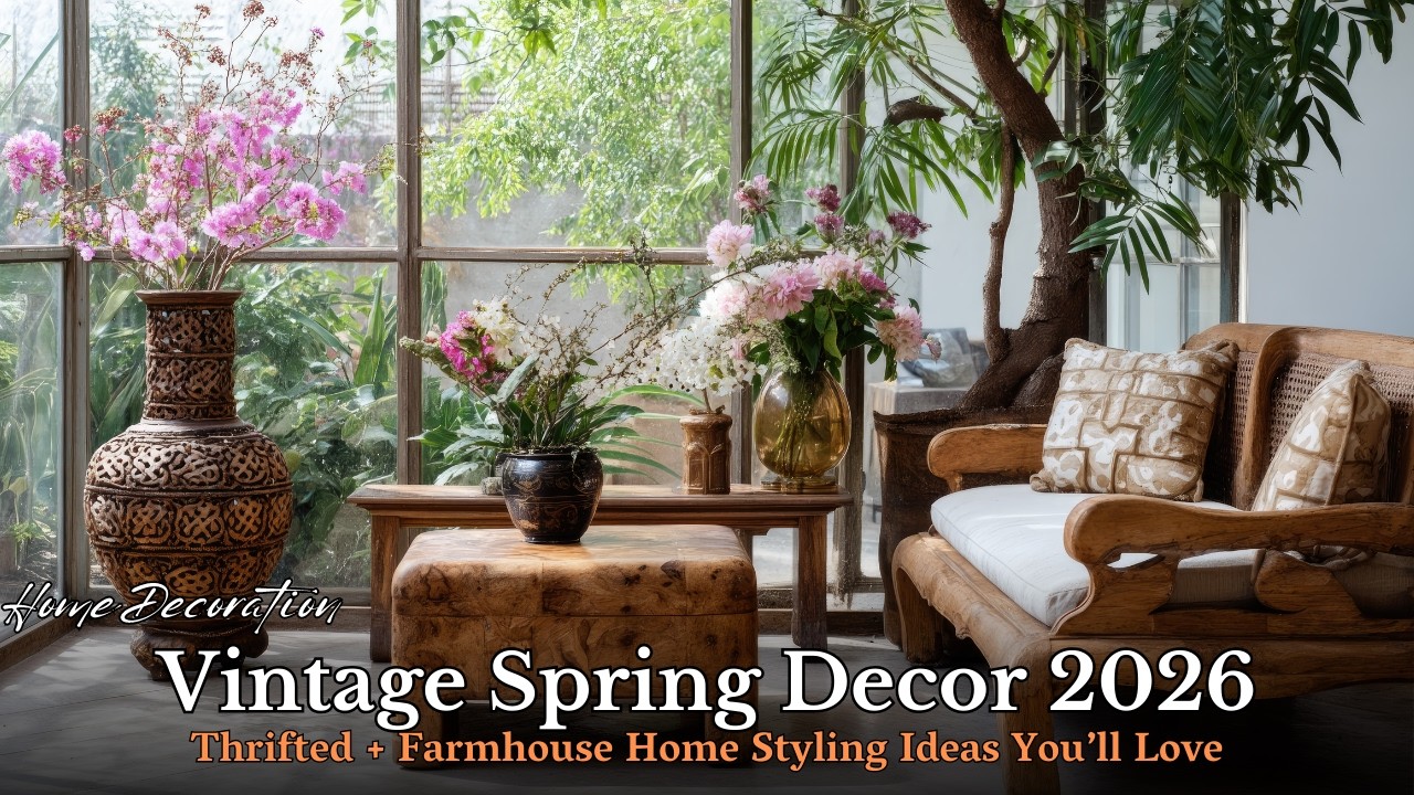 Vintage Spring Decorating Ideas 2026 | From Thrifted Antique Treasures to Cozy Farmhouse Dreams