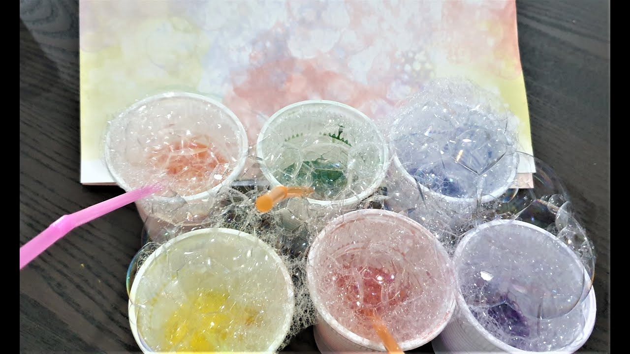 Bubble Painting | Art Experiment | Bubble Experiment and Texture | #texture