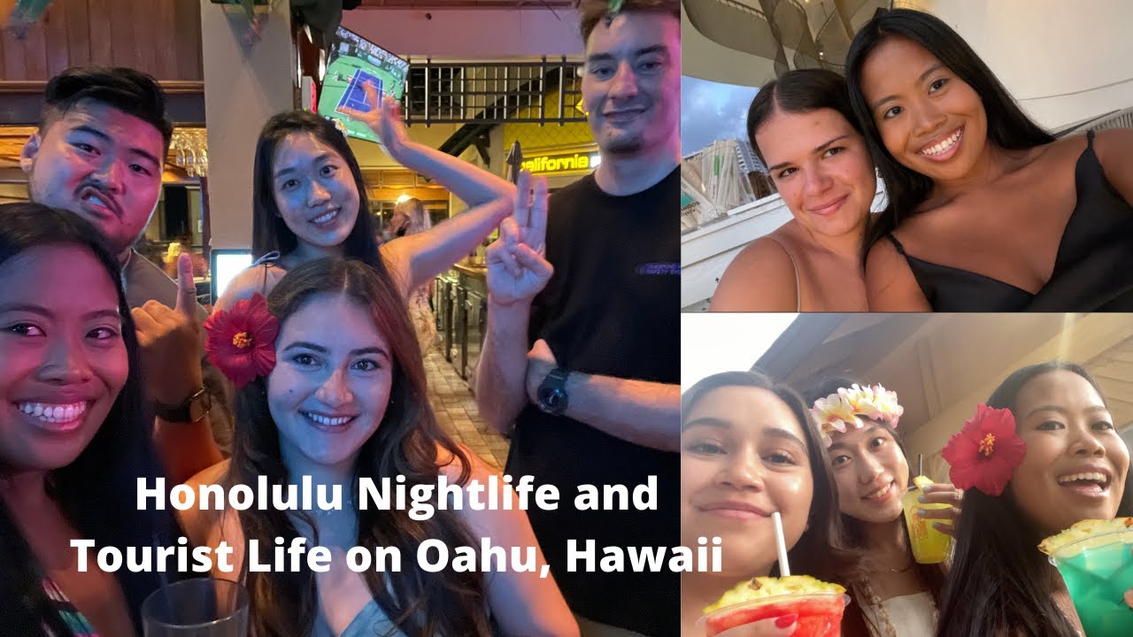 Honolulu Nightlife and Tourist Life on Oahu, Hawaii