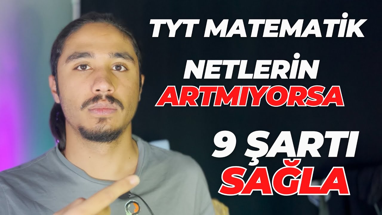 TYT Matematik Netlerini Uçuracak 9 Madde | Efsane Taktikler #yks #yks2024 #tyt #tytmatematik
