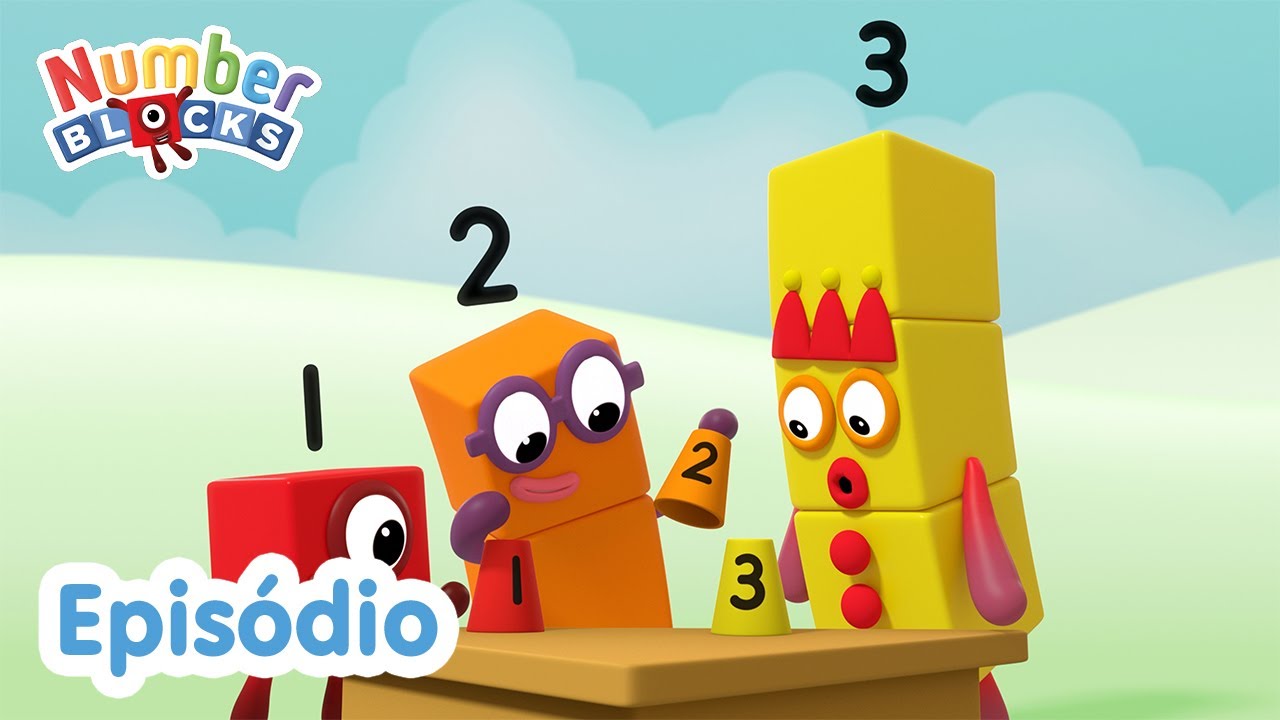 Numberblocks em Português Brasil| Desenhos Animados |  ¡UM, DOIS, TRÊS