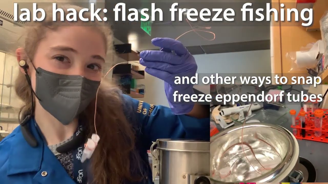 Flash freeze fishing - and other tricks for snap freezing eppendorf tubes in liquid nitrogen