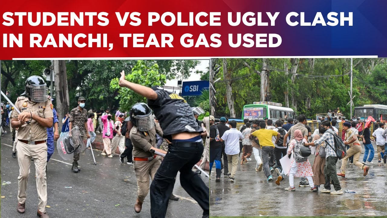 Ranchi Protest Turns Violent, Police Vs Protesters In Jharkhand| Lathi Charge, Tear Gas Shells Used