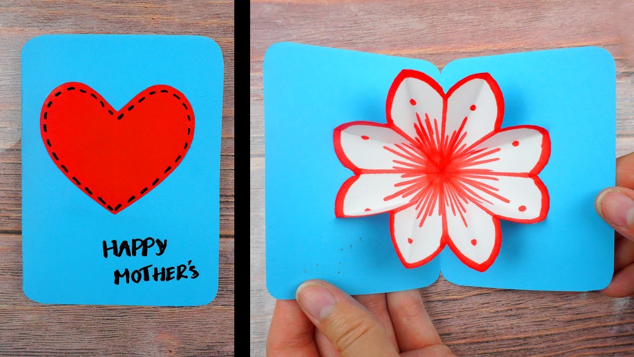 Muttertagskarte basteln - Muttertagsgeschenke basteln - Ideen f&uuml;r muttertag | DIY Bastelideen