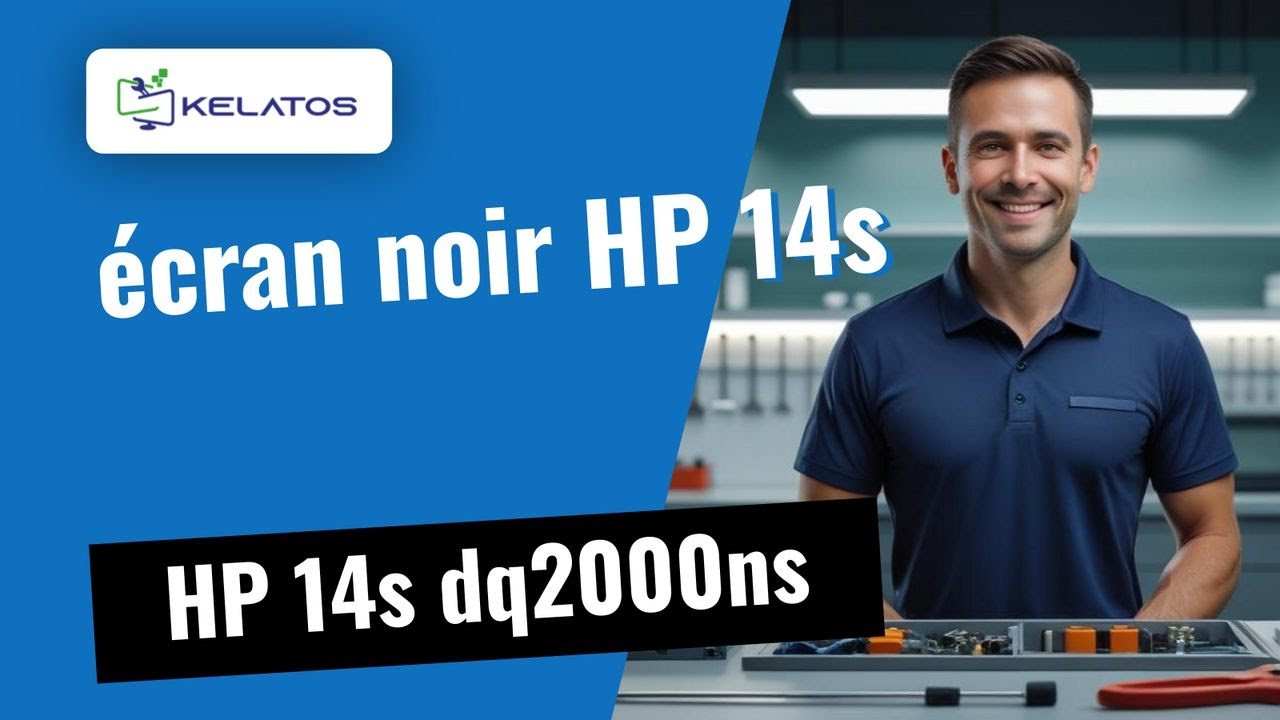 Mon HP 14s dq2000ns s'allume mais l'écran reste noir ? 🔧 Changement de l'écran