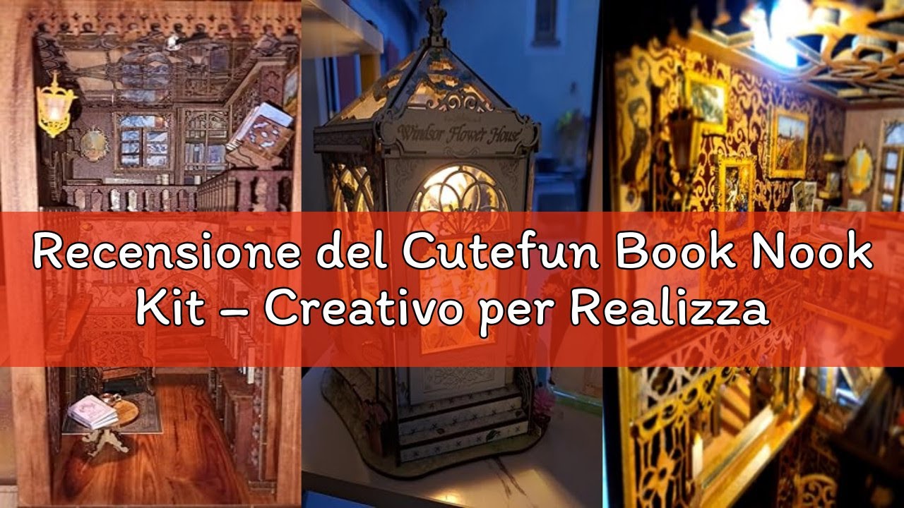 Recensione del Cutefun Book Nook Kit – Creativo per Realizzare Case delle bambole, Modello in Scala