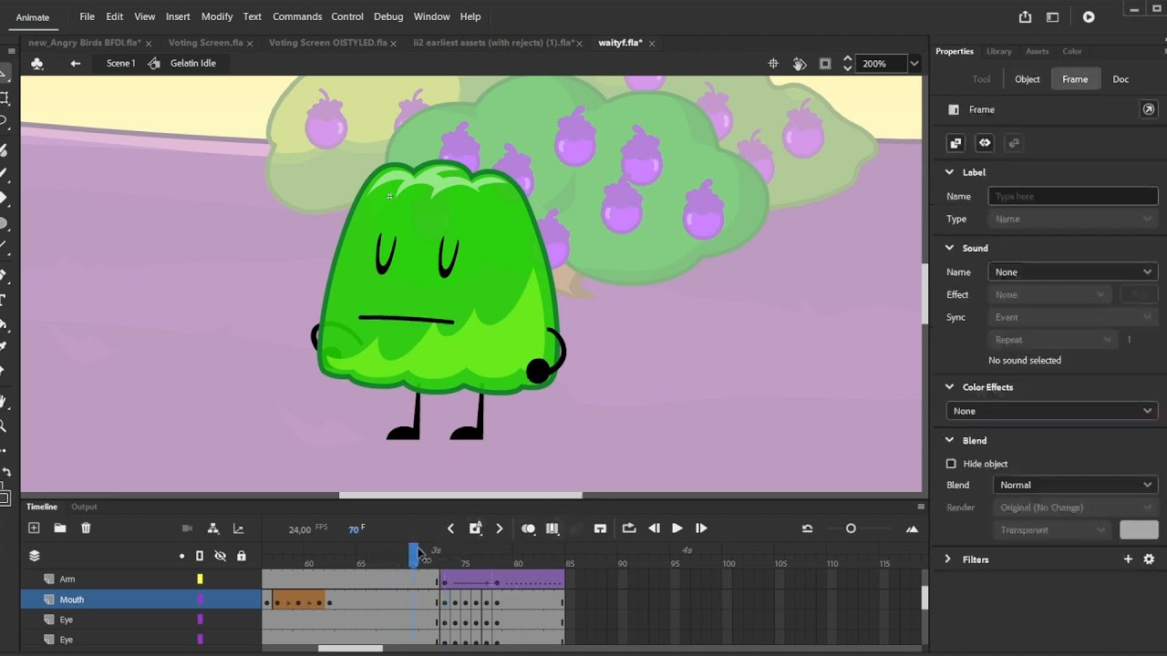 reanimating a bfdia scene