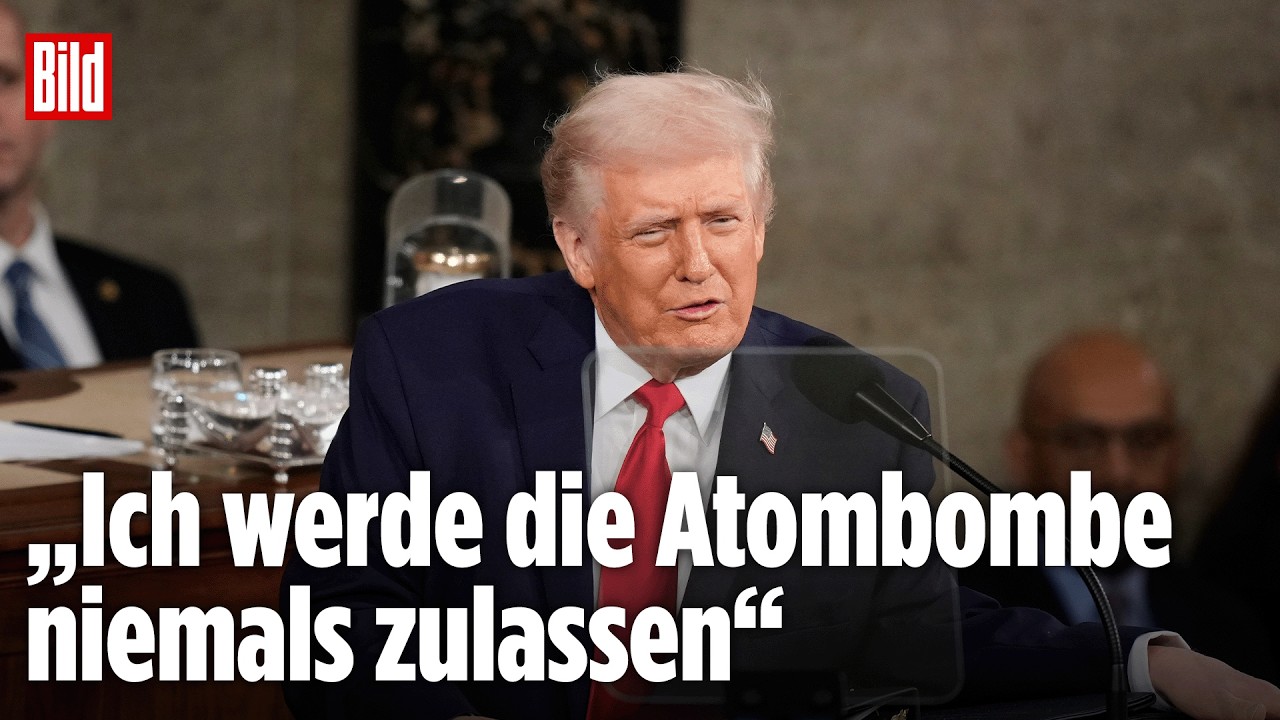 Trump droht dem Iran: In seiner Rede zur Lage der Nation findet der US-Pr&auml;sident klare Worte
