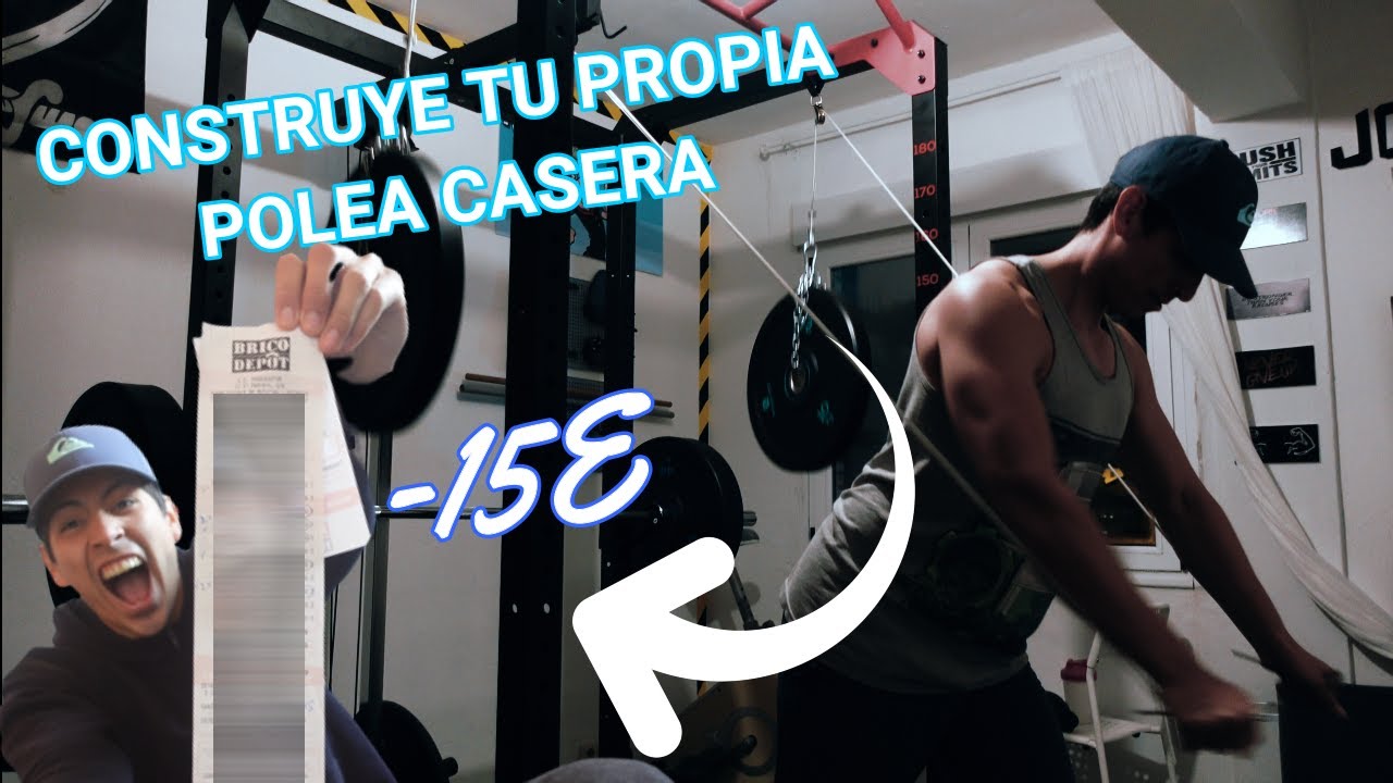 Polea DOBLE para GYM en CASA SENCILLA Y BARATA//ENTRENAMIENTO DE PECTORAL/JONASS RV