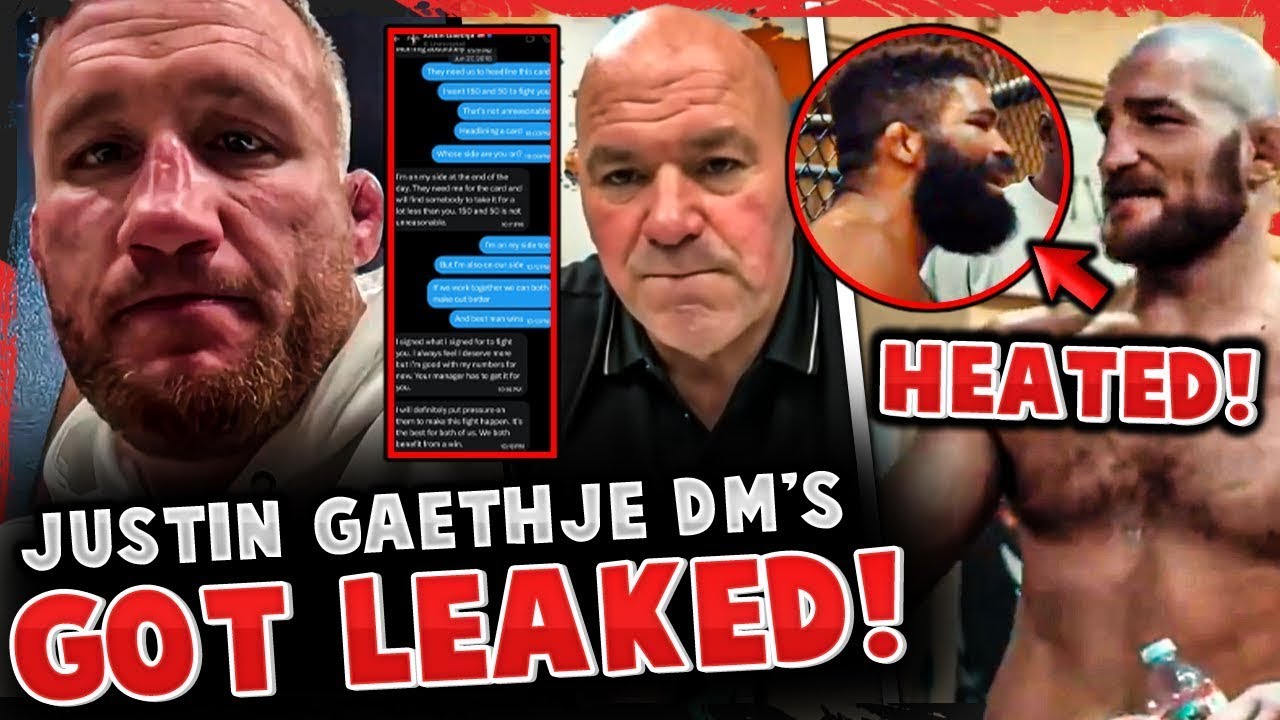 Justin Gaethje DM’s LEAKED! 😱 Sean Strickland HEATED Argument with Chris Curtis | UFC 324 Drama