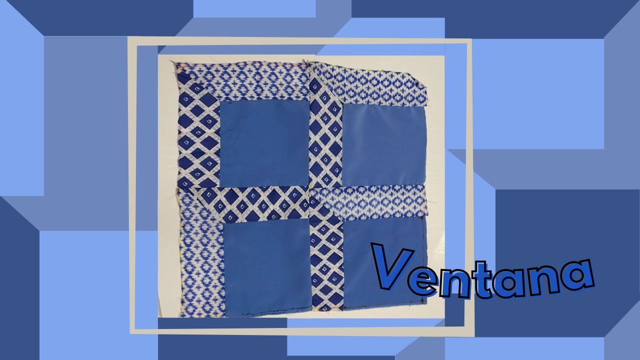 Plantilla Ventana - Aprende como hacer Patchwork con 3D - ilusiones &oacute;pticas en tela - DIY
