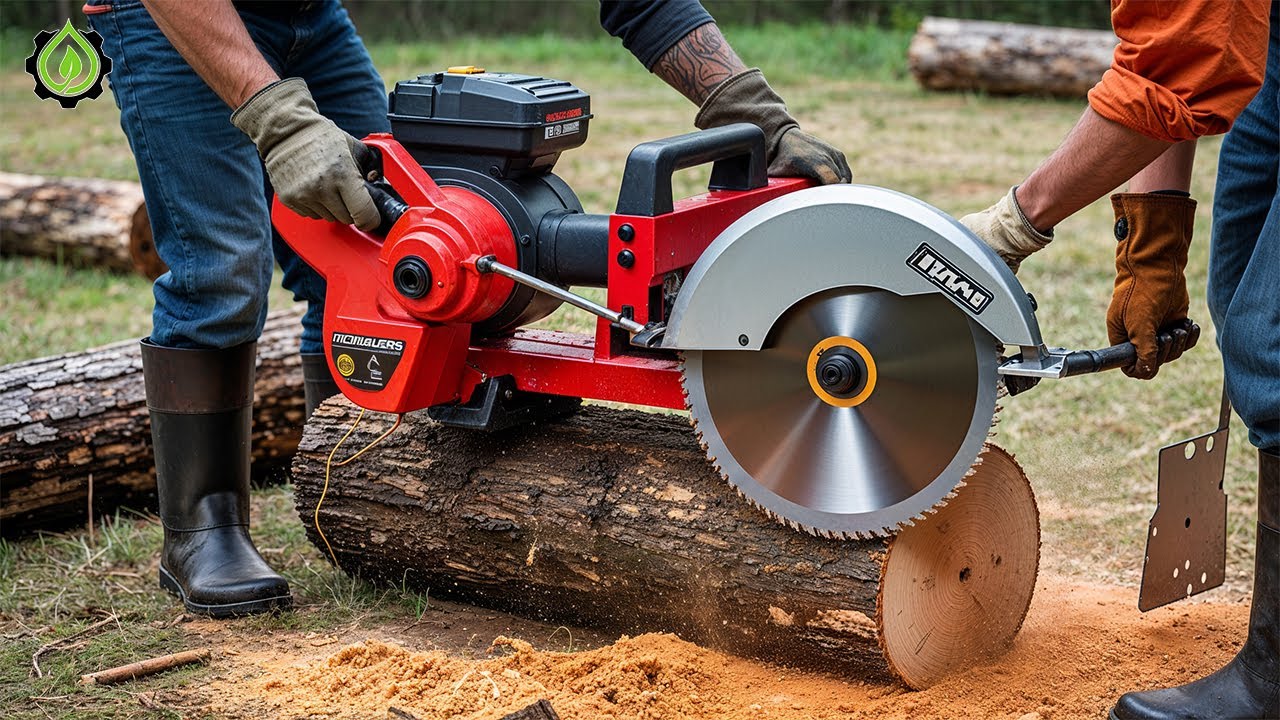Fastest Automatic Firewood Processing Machine | Dangerous Big Chainsaw Cutting Tree machines #1