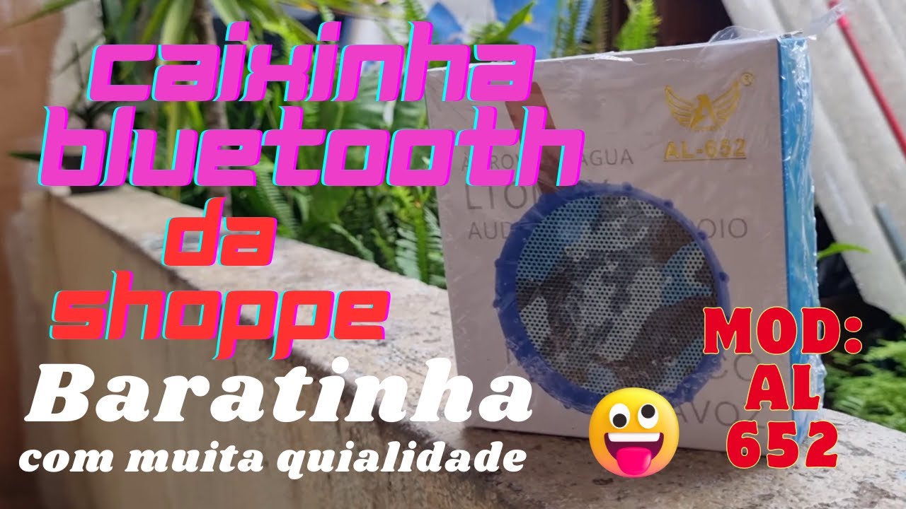 Caixinha bluetooth Al 652 da shoppe resistente a agua com Qualidade