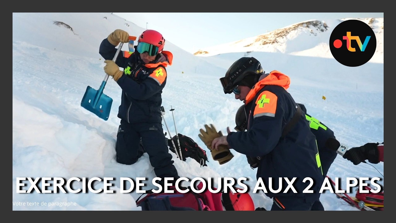 Un exercice de secours met à l'épreuve une vingtaine de pisteurs aux Deux Alpes