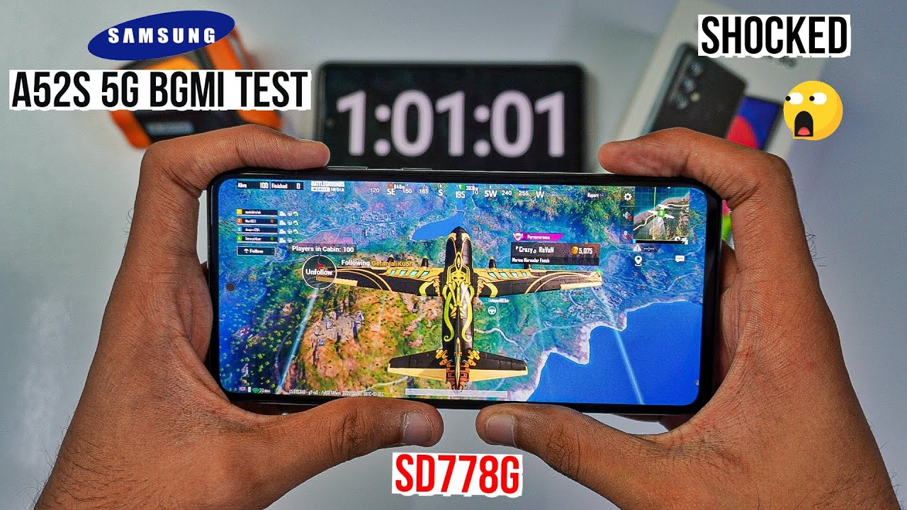 Samsung Galaxy A52s 5G Pubg Test, Heating and Battery Test | Shocked! 😱