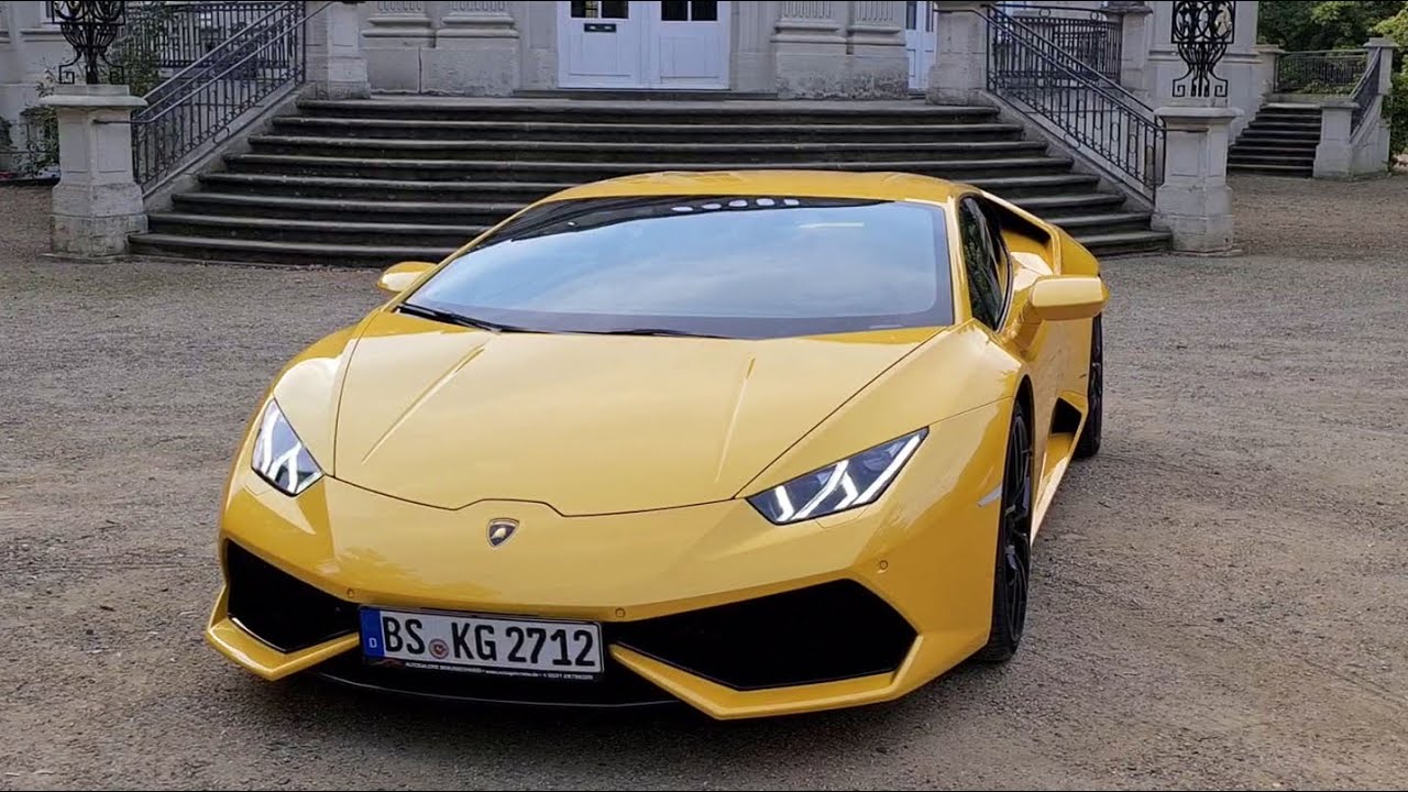 Lamborghini Huracan LP 610-4  | Exterieur interior | Color Yellow | Cinematic Sound | 2022 4K 60fps