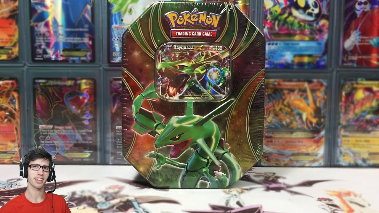Opening a Pokemon Rayquaza EX Powers Beyond Trio Tin!
