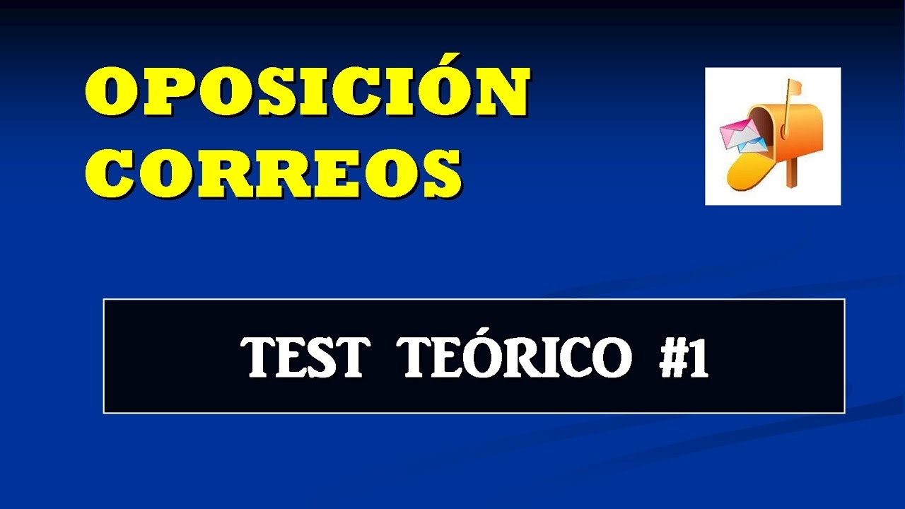 Test teórico oposición Correos #1 - Línea Básica