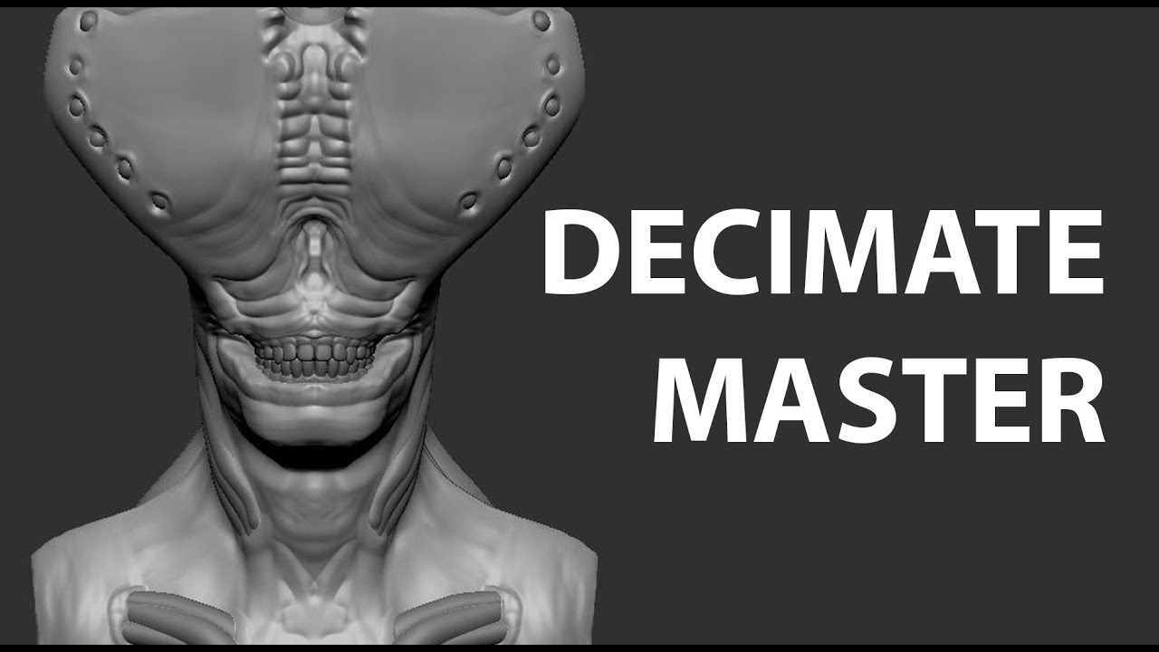 Réduire Facilement les Polygones avec Decimation Master | Tuto ZBrush