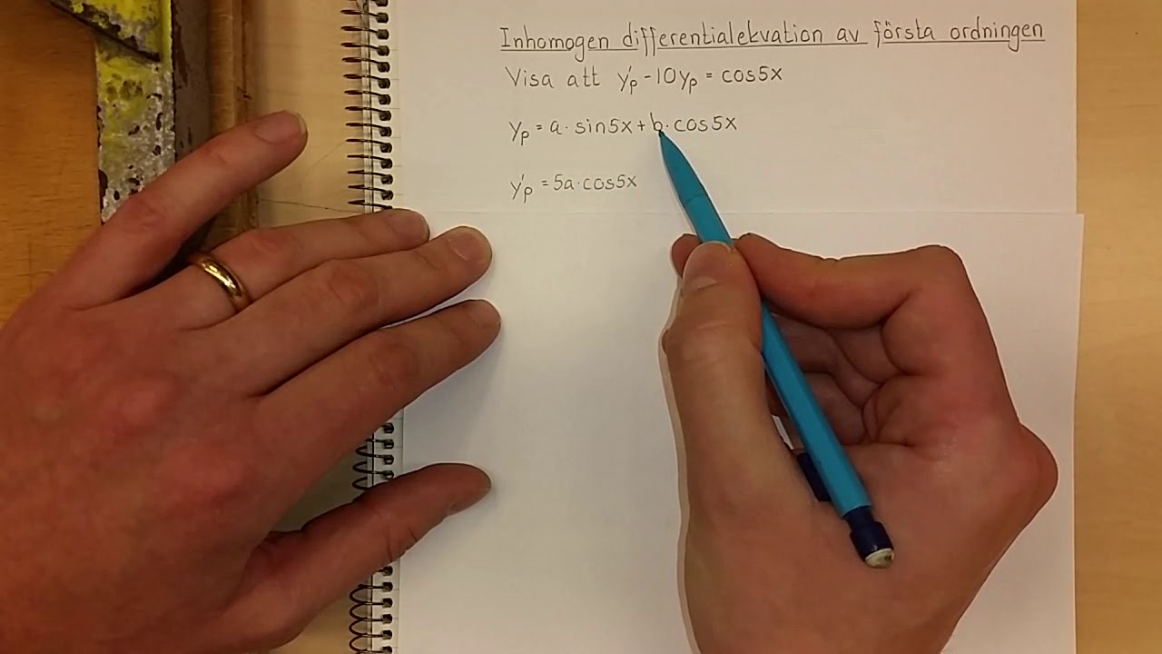 Ma5 Inhomogen differentialekvation av första ordningen
