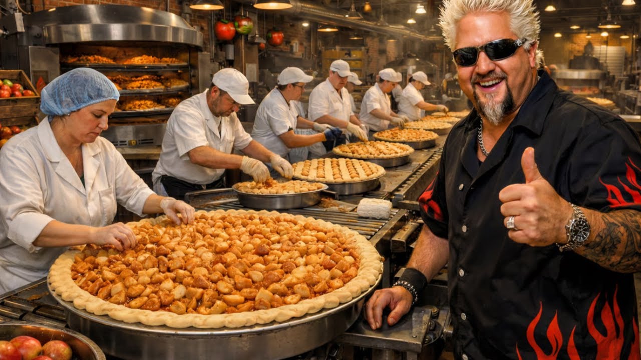 Inside the Apple Pie Factory: America’s Most Iconic Dessert with Guy Fieri (Full Process)