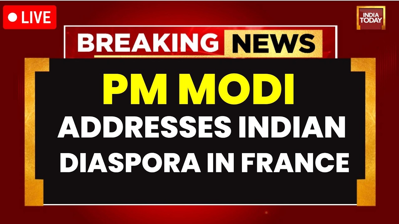 LIVE: PM Modi Addresses Indian Diaspora In France | PM Modi In Paris | PM Modi Speech | India Today