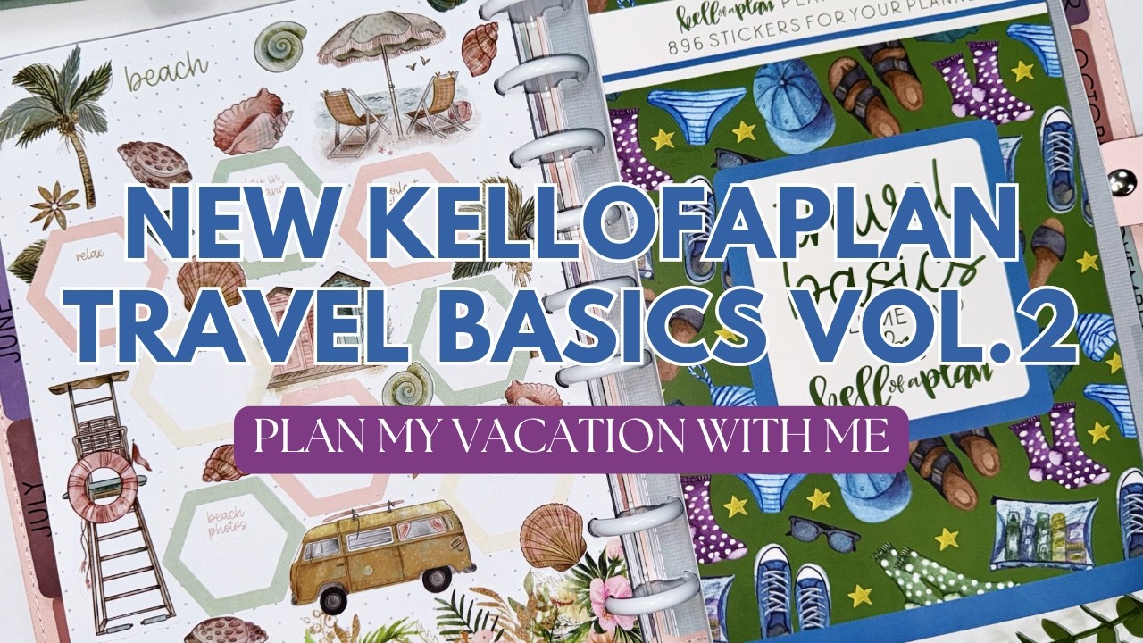 Travel Stickers for Your Vacation Planner | Plan With Me