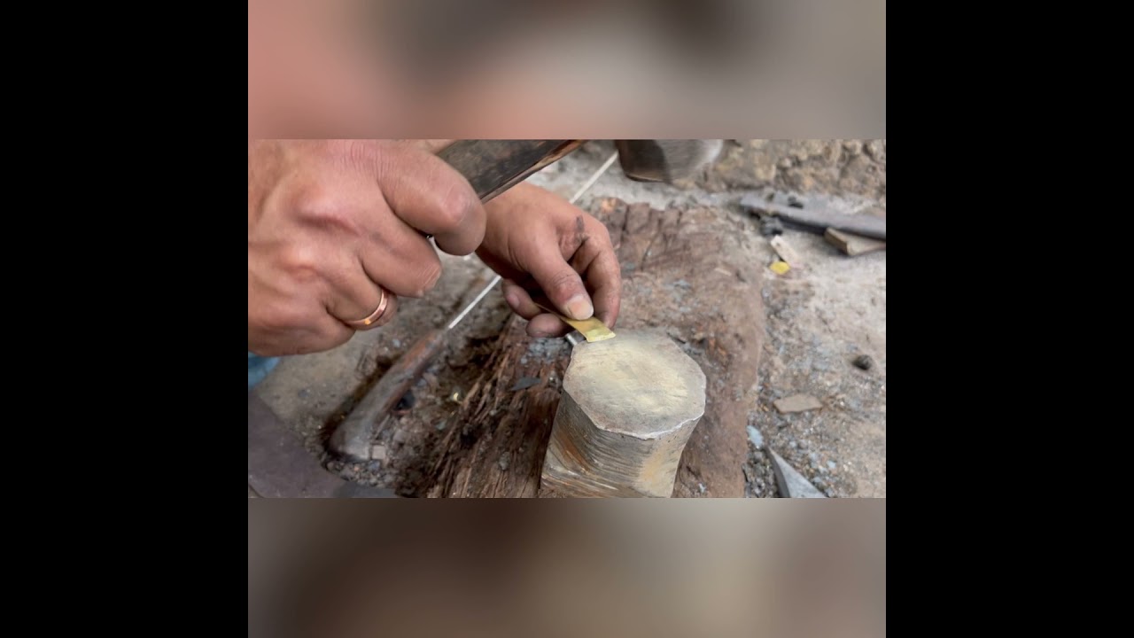 World War Khukuri making process.. kukri made for our friend Taffy Gill