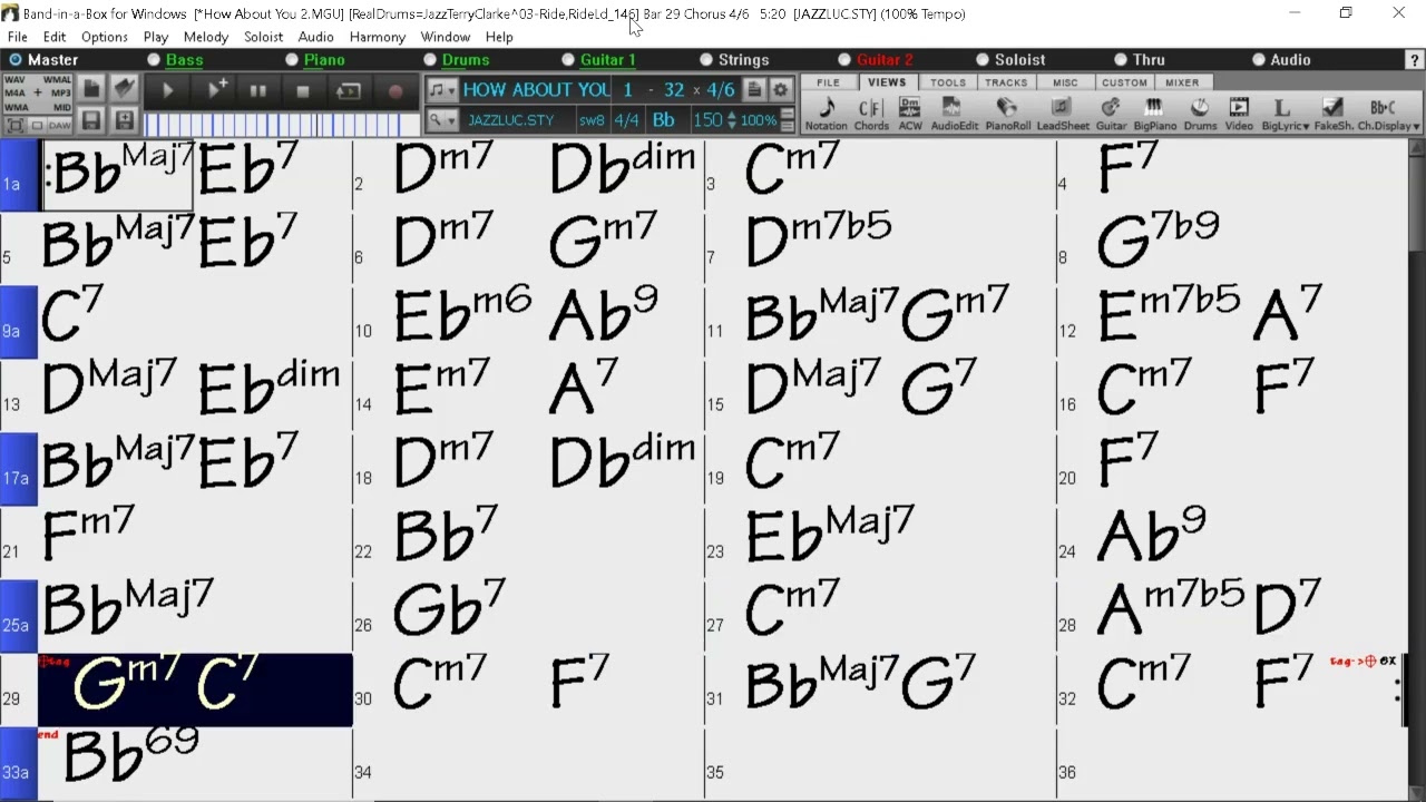 BACKING TRACK - HOW ABOUT YOU (Burton Lane, Ralph Freed) (Bb) 150 BPM SWING