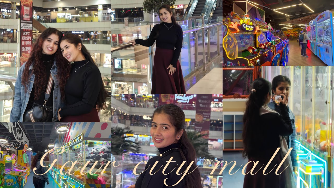 Gaur city mall😱||Priyanka Joshi🌸#gaurcitymall #vlog #dailyvlog #explore 