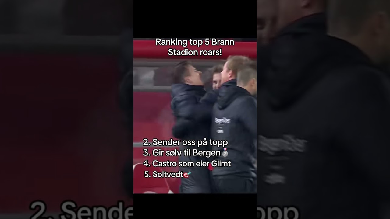 Top 5 Brann Stadion roars👹❤️🤩#brann #brannstadion #skb #skbrann #sportsklubbenbrann