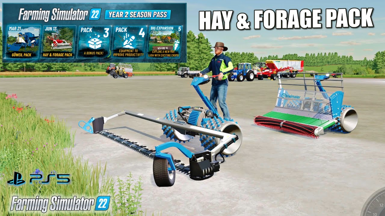 Release Day: HAY & FORAGE PACK By Giants Software Farming Simulator 22 - PS5