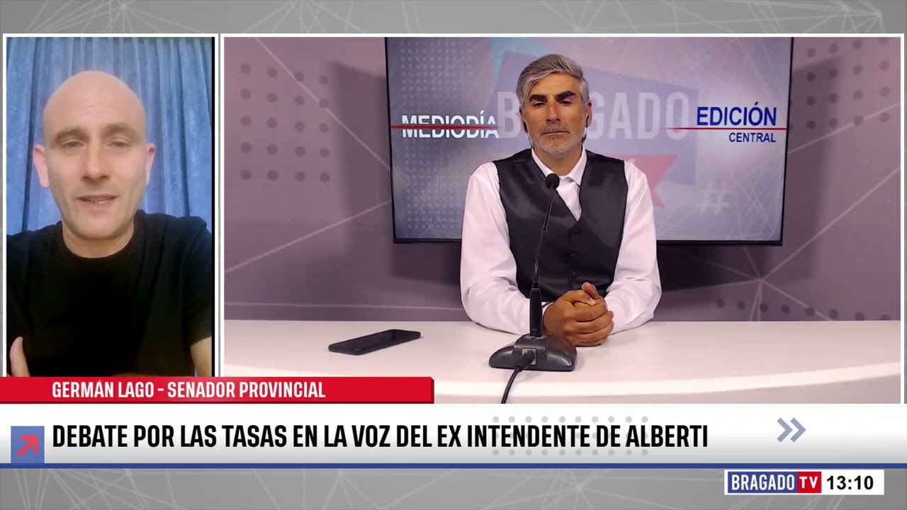 GERMÁN LAGO - SENADOR PROVINCIAL - DEBATE POR LAS TASAS EN LA VOZ DEL EX INTENDENTE DE ALBERTI