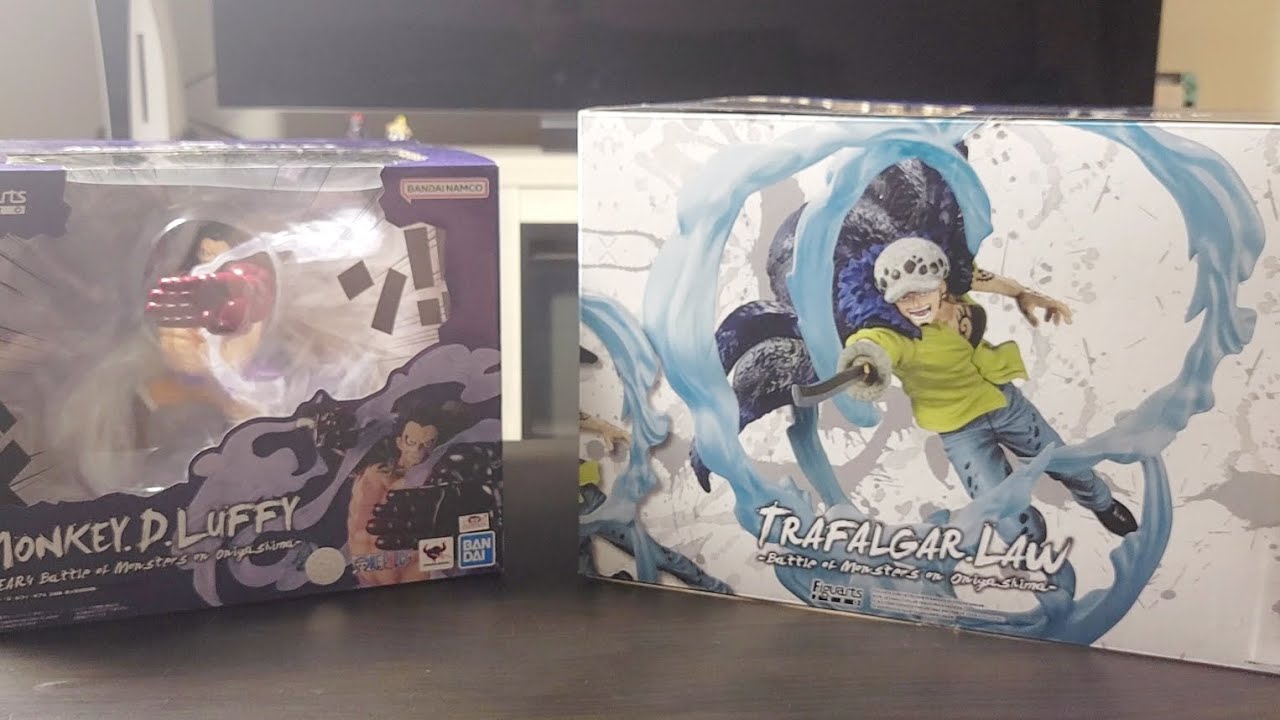 ONE PIECE UNBOXING FIGUARTS ZERO - BATTLE OF MONSTERS ON ONIGASHIMA LUFFY + LAW