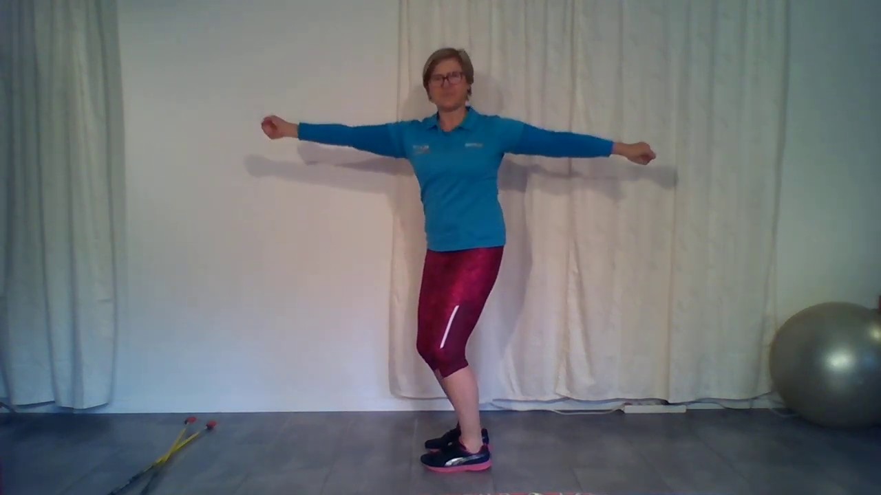 Marche Nordique échauffement 3 avec Arja - cool 20 min
