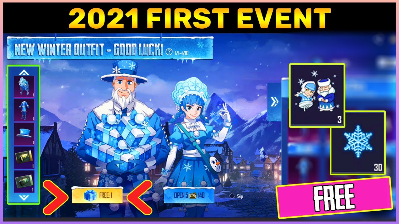 New Winter Blessings Event In Pubg Mobile || Get Free Winter Dance Popularity || New Year Exclusive