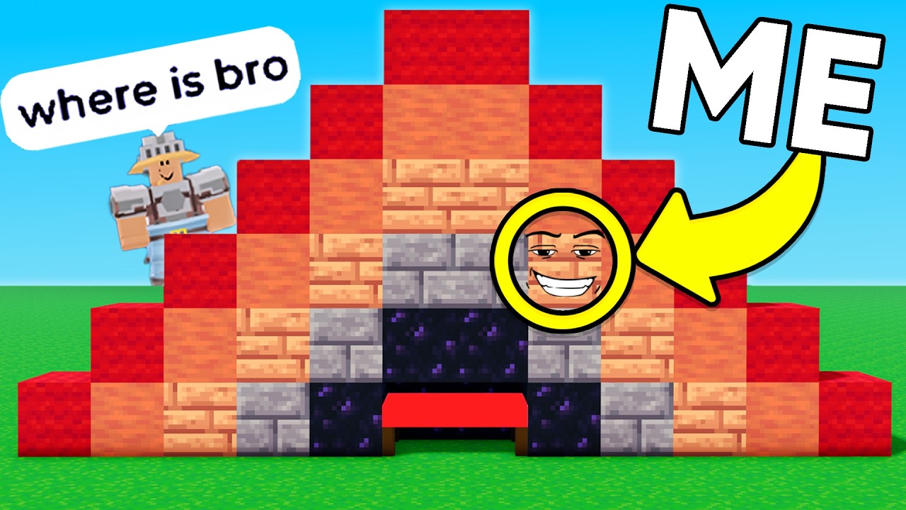 I Pretended to be my ENEMIES BEDS in Roblox Bedwars..