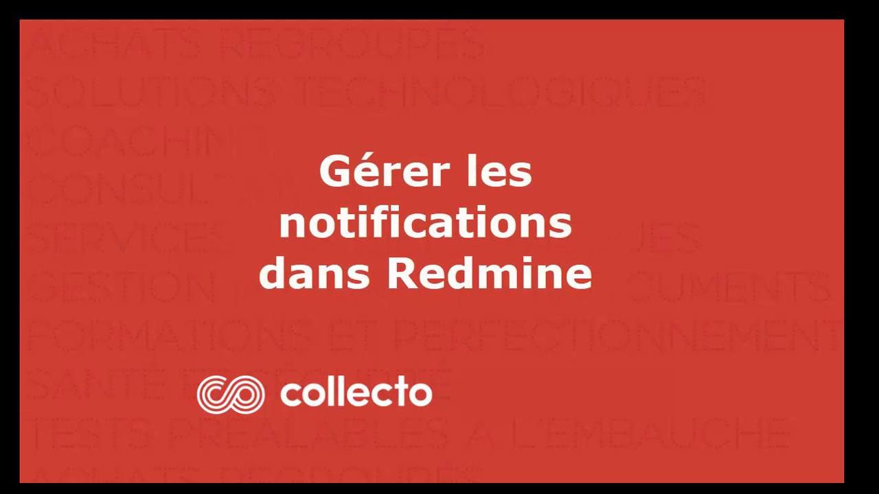 Gérer notifications Redmine