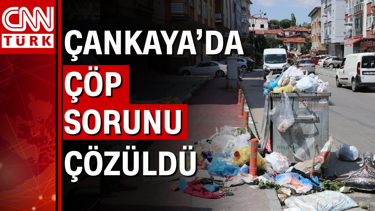 Çankaya'da çöpler 2 gün boyunca sokakta kaldı