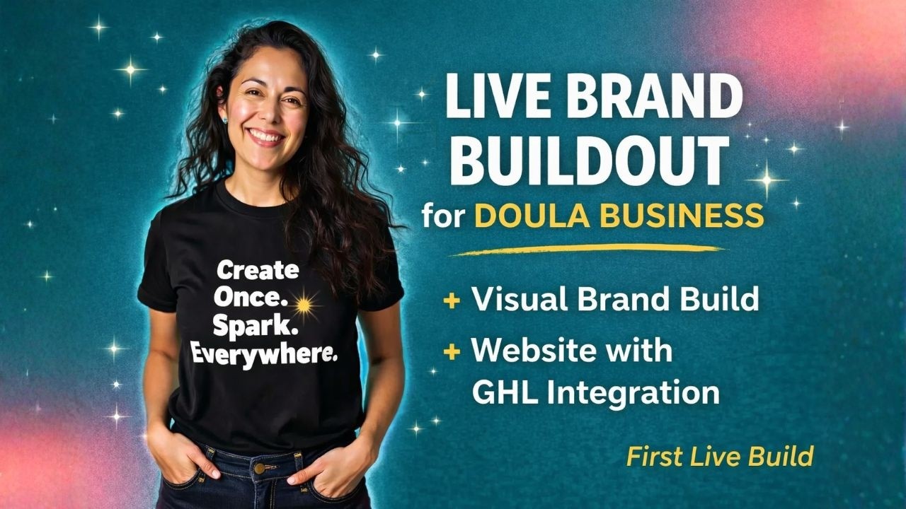 Building a Doula Brand From Scratch (LIVE Ai + Website Demo)
