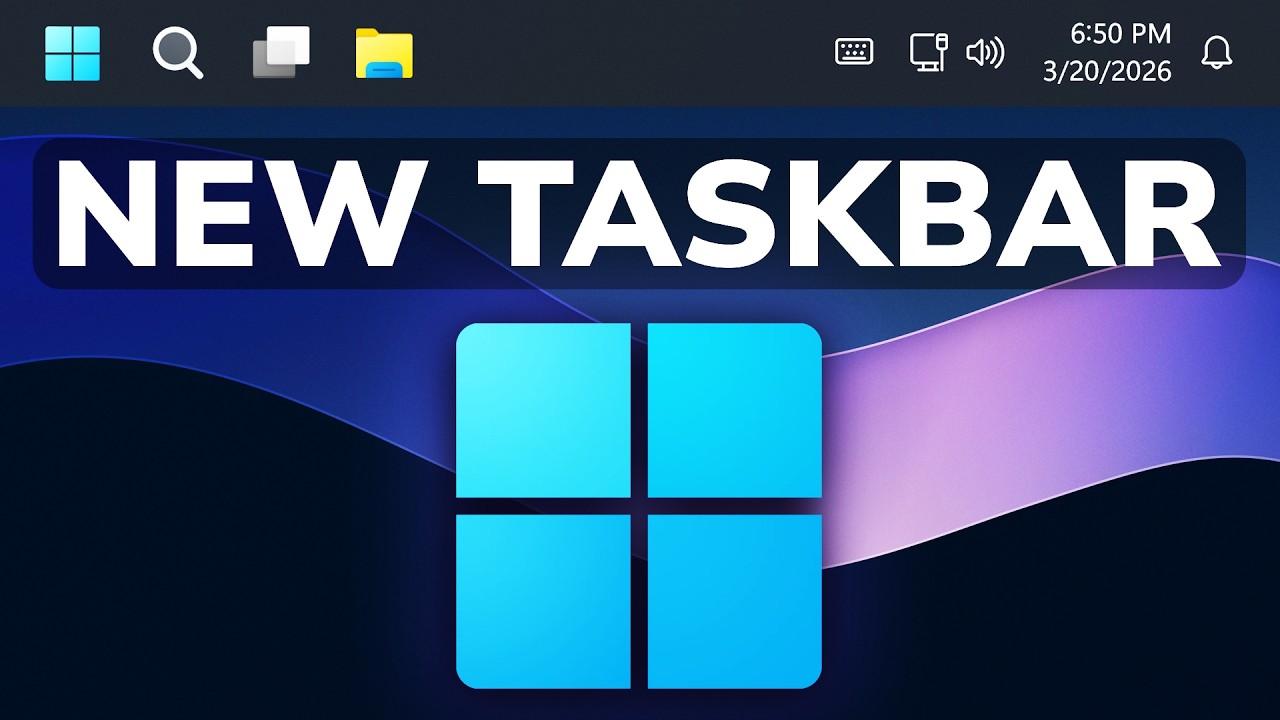 Новая перемещаемая панель задач в Windows 11 (первый взгляд)