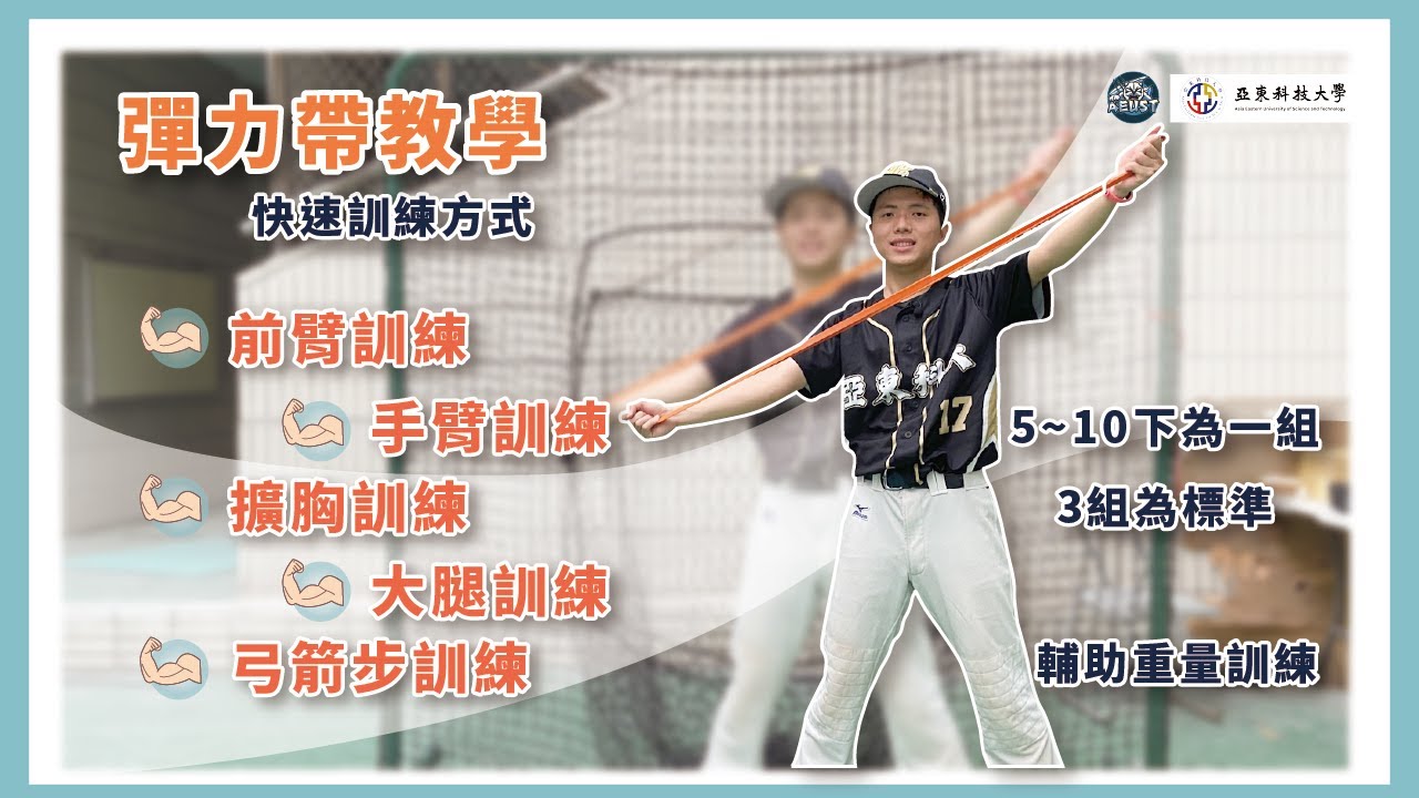 【彈力帶訓練】輔助重量訓練 #亞東科技大學TED