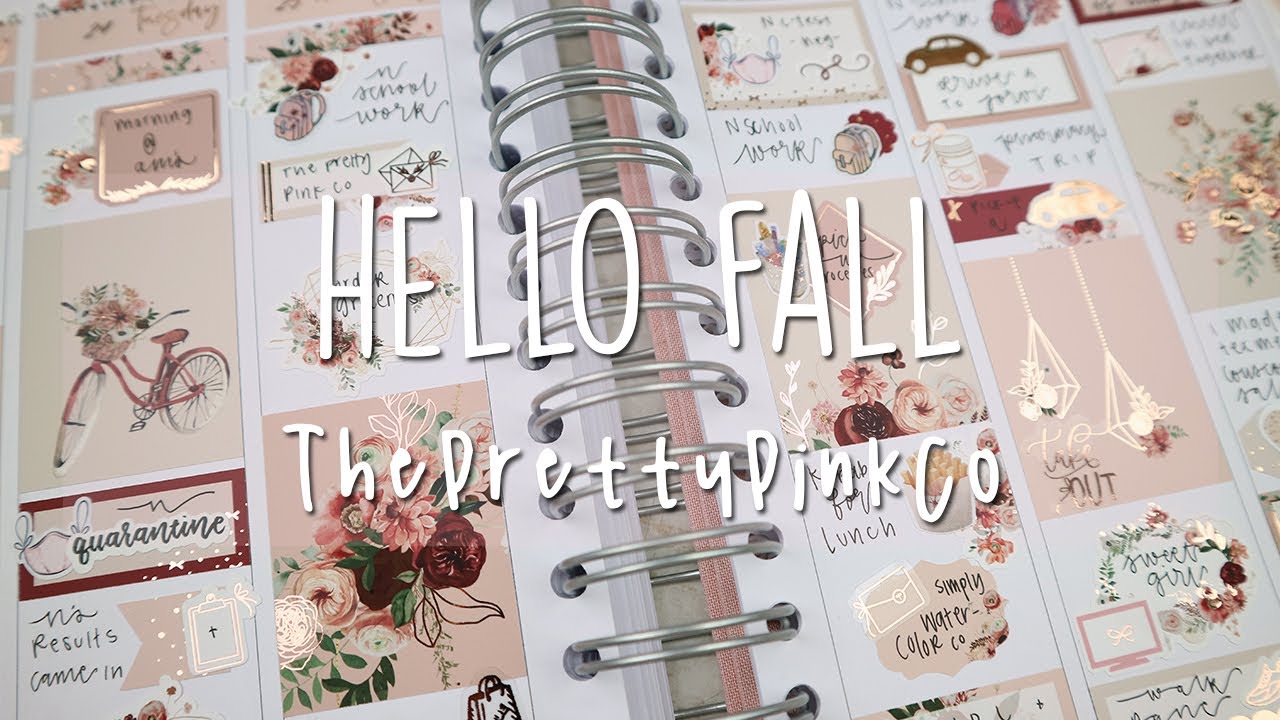 Memory plan with me | Hello Fall | The Pretty Pink Co