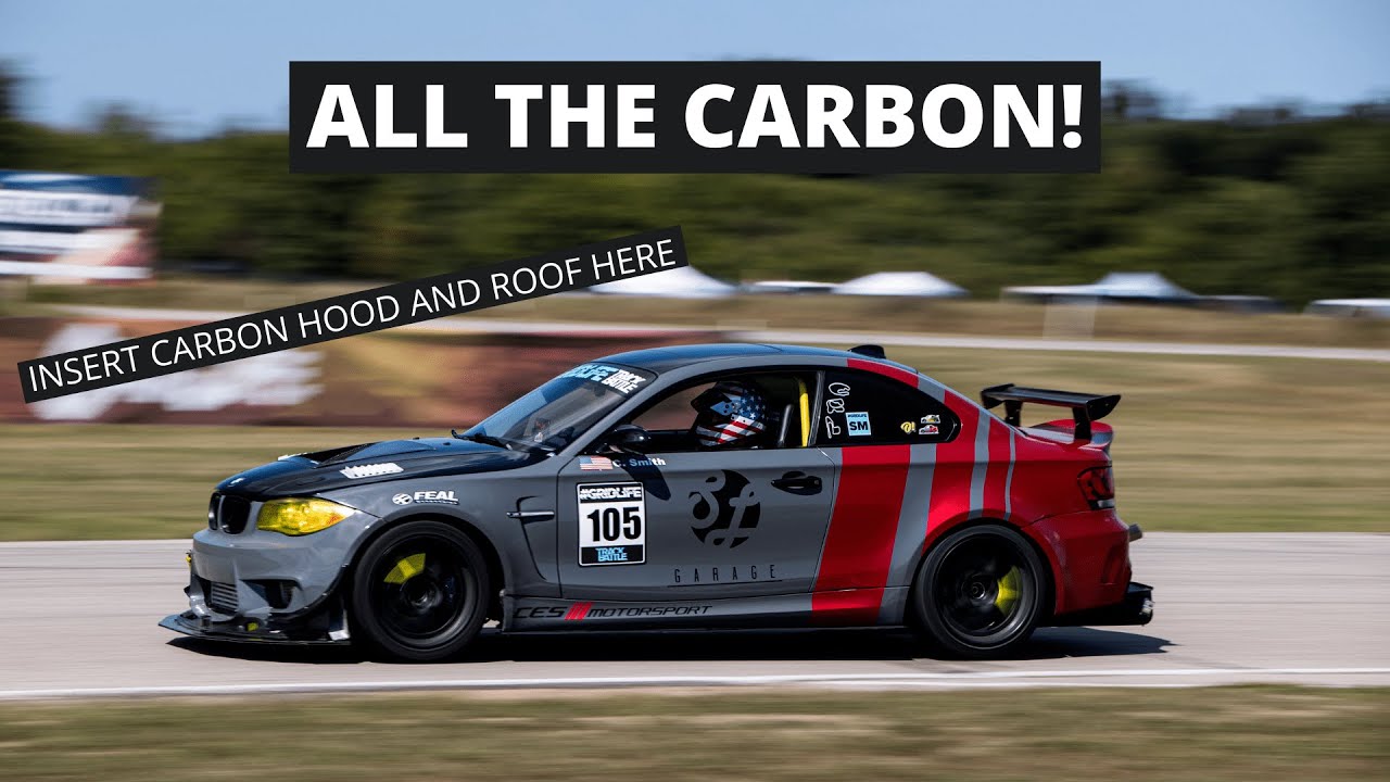 The BMW 135i/1M clone goes on a carbon fiber diet and gets a roll cage!