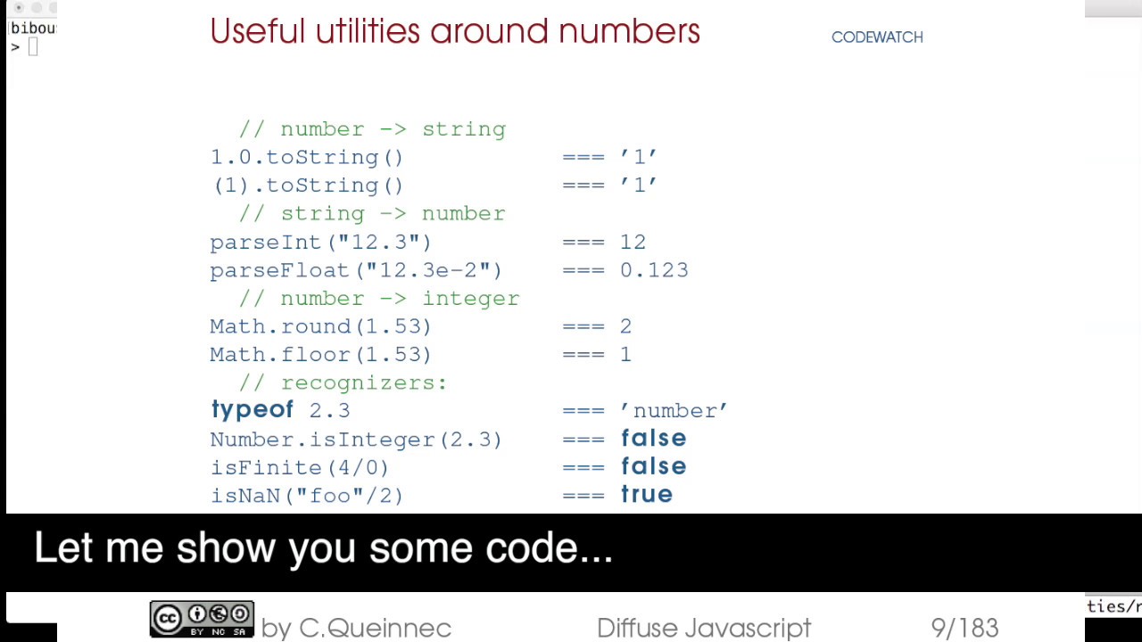 Utilities around numbers